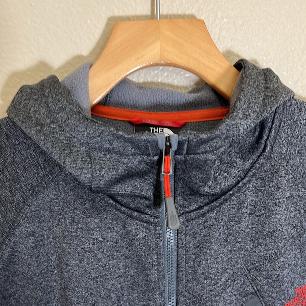 The North Face Gray Zip Hoodie Sweatshirt - Picture 2 of 11